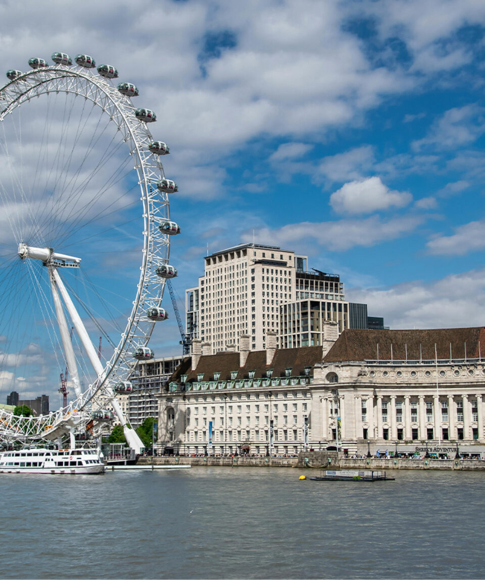 London Eye by Thames