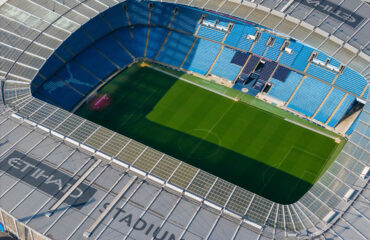 Birds Eye View on a City of Manchester Stadium